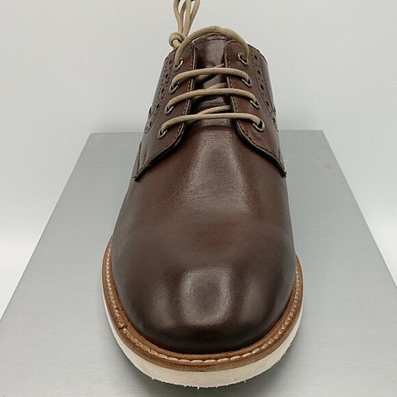 NWT in box Gordon Rush Nathaniel Chocolate Brown Leather Oxford size 8.5 main image 7